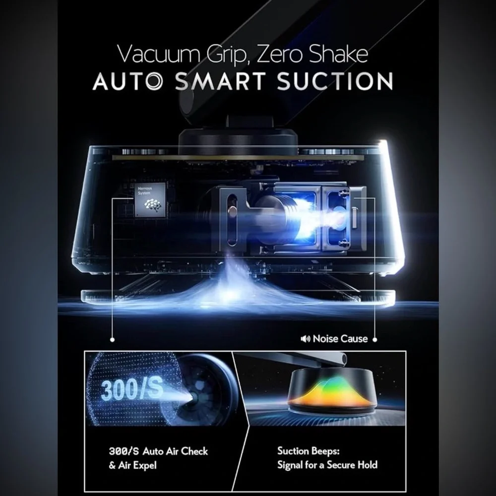 LISEN Smart Electric Car Phone Holder - New in Box & Quality Inspected
